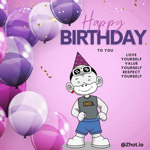 Happy Birthday My Religious Cartoon Friend GIF