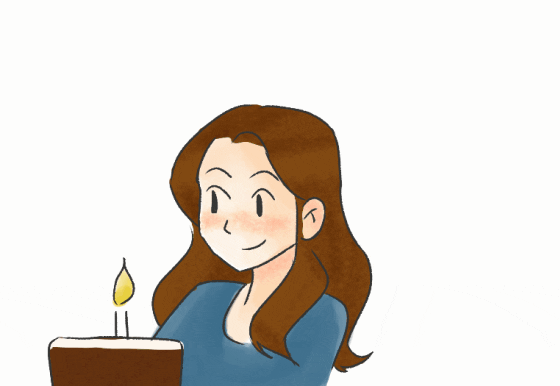 Happy Birthday Niece Blow Candle GIF