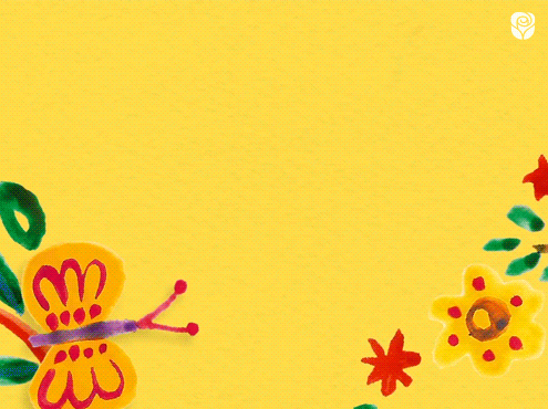 Happy Birthday Niece Butterfly Bird Flowers GIF