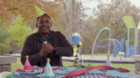 Happy Birthday Niece Party Poppers GIF