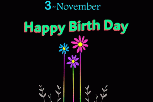 Happy Birthday November 3 Card
