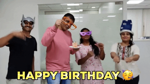 Happy Birthday Office Dance GIF