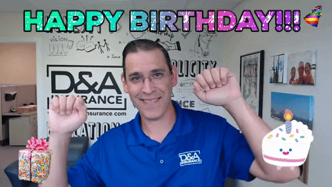 Happy Birthday Office Funny Dance Greeting GIF