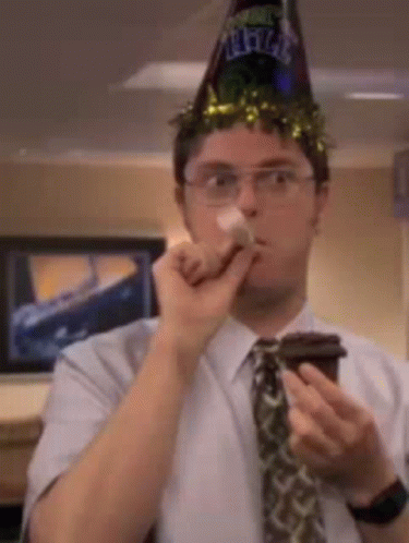 Happy Birthday Office Greeting Confetti GIF