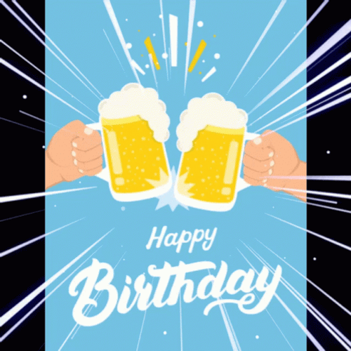 happy birthday for him beer images