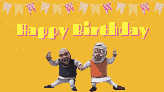 Happy Birthday Old Men GIF