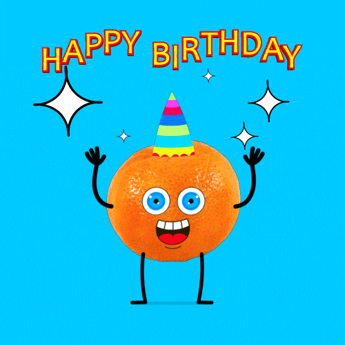Happy Birthday Orange Man GIF