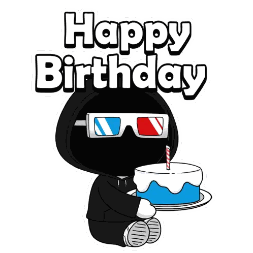 Happy Birthday Person Holding Cake