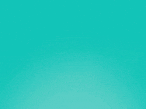 Happy Birthday Puppet On Aqua Background GIF