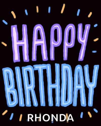 Happy Birthday Rhonda