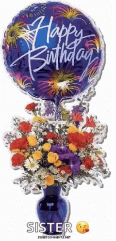 Happy Birthday Sis 239 X 498 Gif GIF