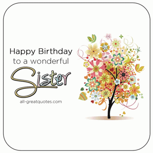 Happy Birthday Sis GIF