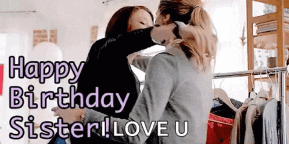 Happy Birthday Sis Love You Hug GIF