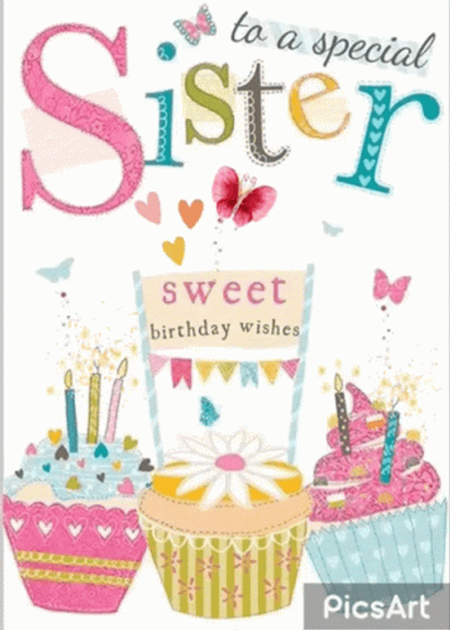 Happy Birthday Sis GIF