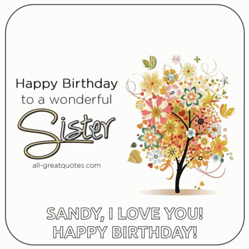 Happy Birthday Sis GIF