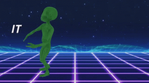 Happy Birthday Sister Funny Meme Animated Alien Dancing GIF