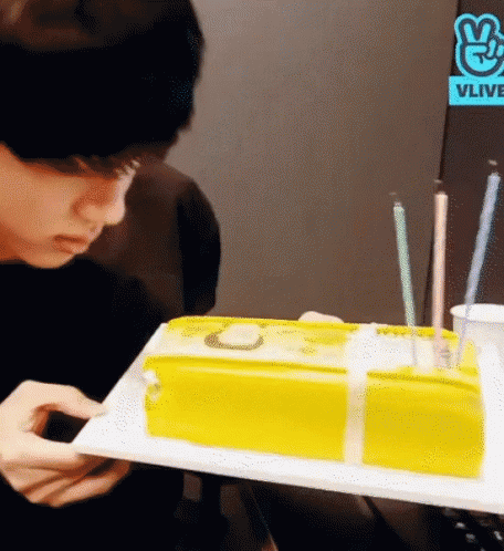 Happy Birthday Sister Funny Meme Bts Jin Cake GIF