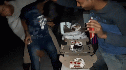 Happy Birthday Sister Funny Meme Cake Smash GIF