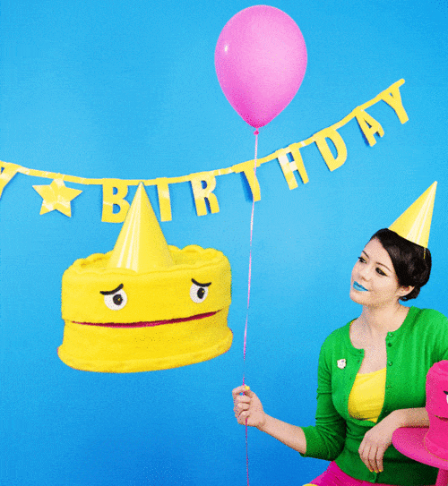 Happy Birthday Sister In Law Funny Cake Emoji Meme GIF