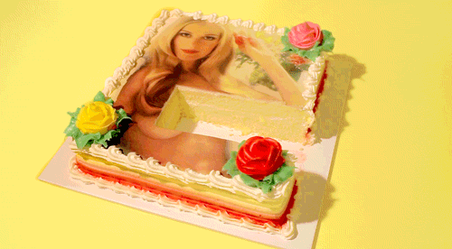 Happy Birthday Sister In Law Funny Cake Slice Meme GIF