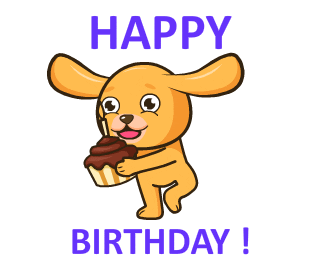 Happy Birthday Sister In Law Funny Cartoon Dog Meme GIF
