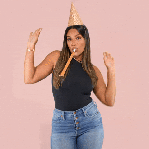 Happy Birthday Sister In Law Funny Dancing Lady Meme GIF