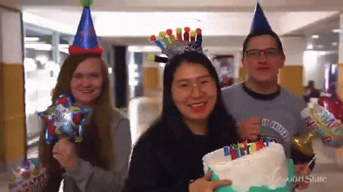 Happy Birthday Sister In Law Funny Excited Celebrant Meme GIF