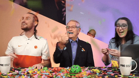 Happy Birthday Sister In Law Funny Flying Confetti Meme GIF