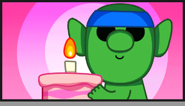 Happy Birthday Sister In Law Funny Green Alien Meme GIF