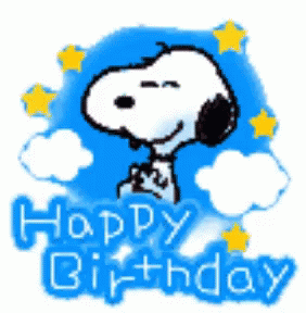 Happy Birthday Snoopy 282 X 288 Gif GIF