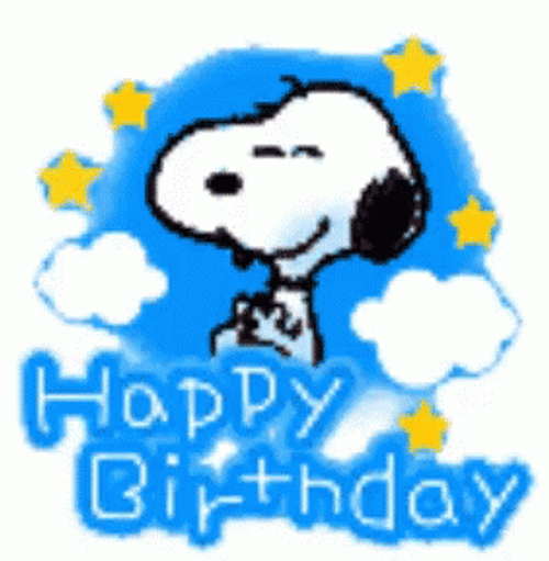 Happy Birthday Snoopy GIF