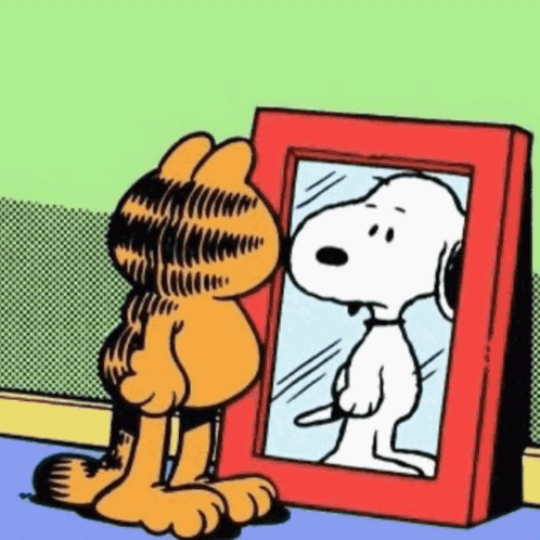 Happy Birthday Snoopy Reflection GIF