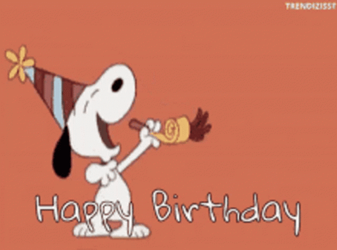 Happy Birthday Snoopy GIF