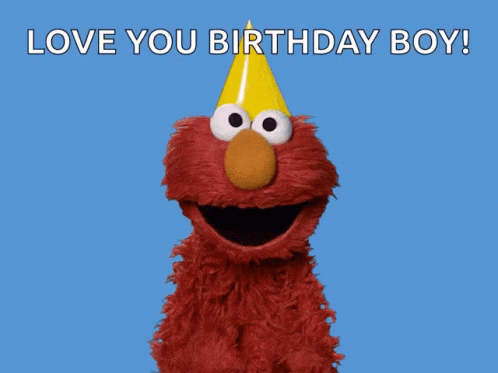 Happy Birthday Son Elmo Sesame Street GIF