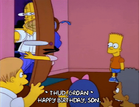Happy Birthday Son Simpsons GIF