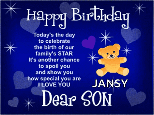 Happy Birthday Son Today's The Day GIF
