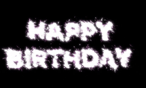 Happy Birthday Sparklers GIF