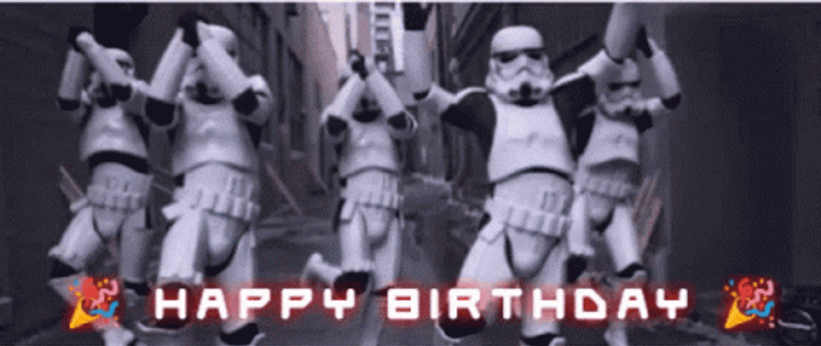 Happy Birthday Star Wars 498 X 210 Gif GIF