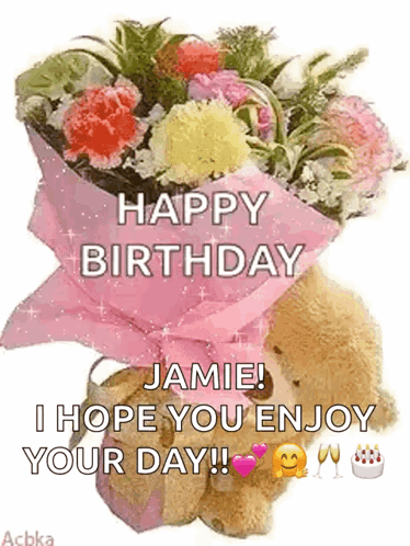Happy Birthday Teddy Bear GIF
