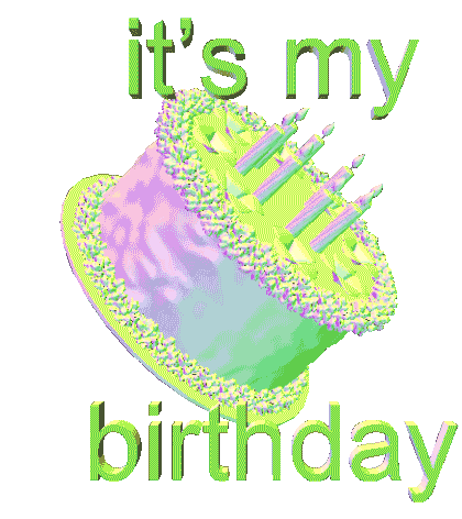 Happy Birthday To Me Dazzling Cake GIF