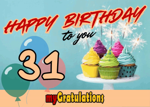 Happy Birthday to You 31 Birthday Card
