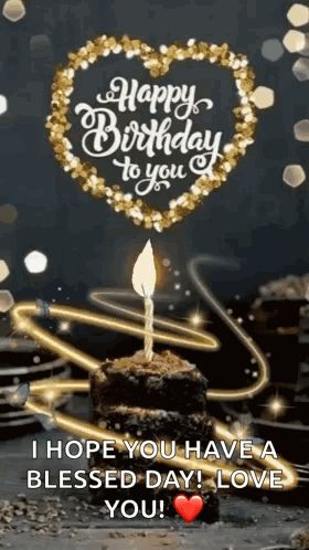Happy Birthday To You I Hope You Have A Blessed Day Love You GIF
