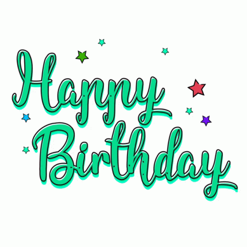 Happy Birthday Uncle Flashing Colorful Text Art GIF