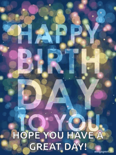 Happy Birthday Uncle Glowing Flowing Lights GIF