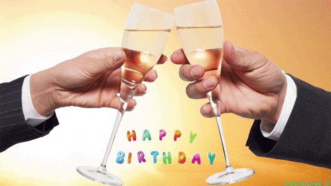 Happy Birthday Wine Men Suit GIF