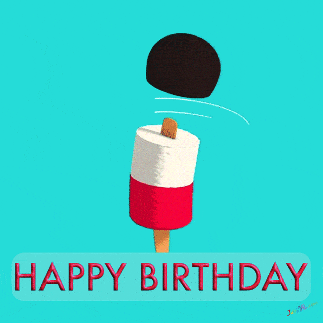 Happy Birthday Wishes Popsicle To Cake GIF