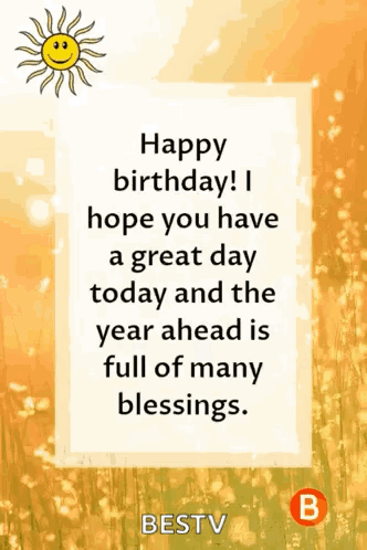 Happy Birthday Wishing Blessings