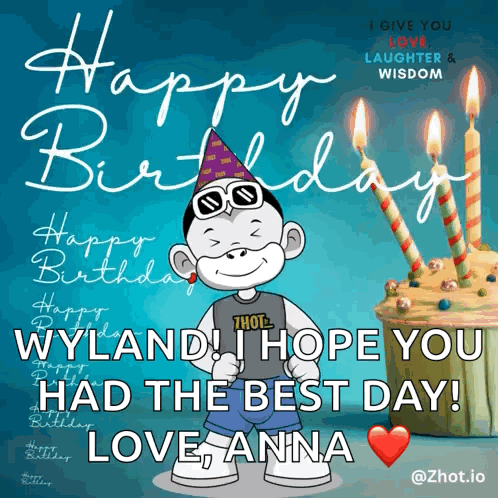 Happy Birthday Wyland Card