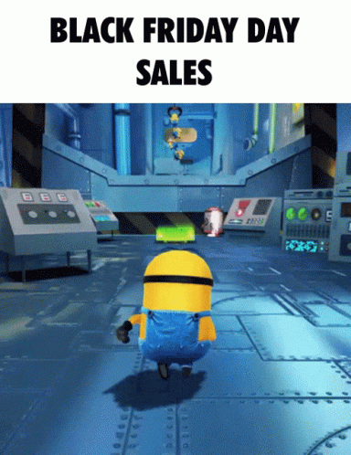 Happy Black Friday Minion Despicable Me GIF
