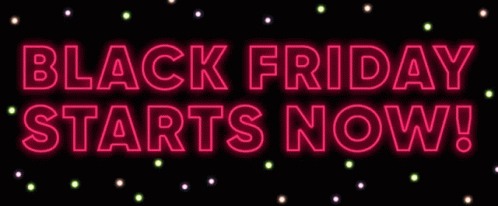 Happy Black Friday Twinkling Stars GIF